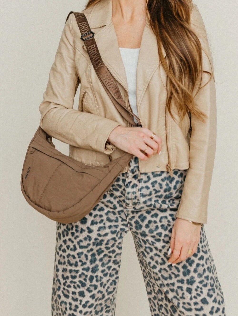 Brixley Mocha Crescent Bag